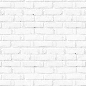 Papel de parede tijolo Vinil adesivo fosco 0,08 120g 0,58x3,0m Branco Impressão digital Refile 
