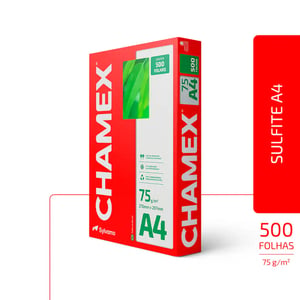 Papel Sulfite A4 Chamex 75g Branco – 500 Folhas