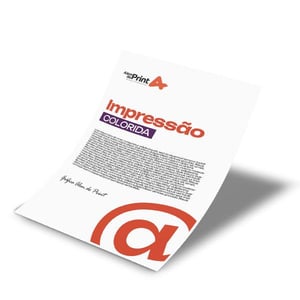 IMPRESSÃO COLORIDA A4 SULFITE 75G A4    