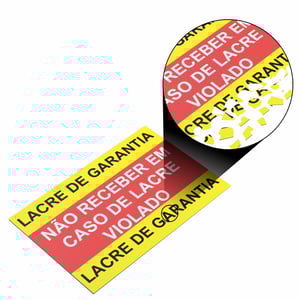 Adesivo Destrutível - Lacre - Casca de Ovo