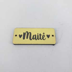 Plaquinha Etiqueta Plástico ABS - Personalizada