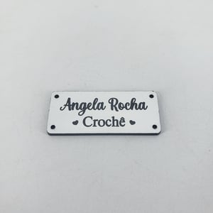 Plaquinha Etiqueta Plástico ABS - Personalizada