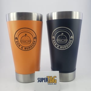 Copo Térmico Inox com Tampa e Abridor - 500 ml