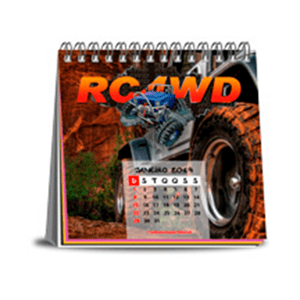 Calendário de Mesa - Encadernação Wiro