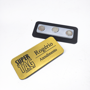 Crachá Broche Botton Magnético em Acrílico ABS ou Metal