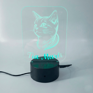 Luminária de Acrílico com Iluminação LED - Personalizada