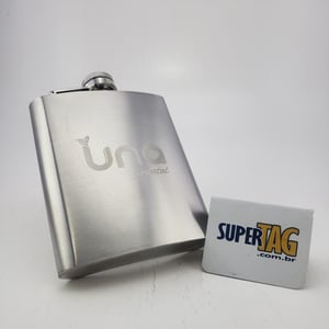 Cantil Garrafa porta whisky Inox 220ml - Presente Personalizado