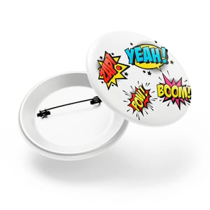 Bottons e Pins Personalizados com Alfinete - Modelo Americano Redondo