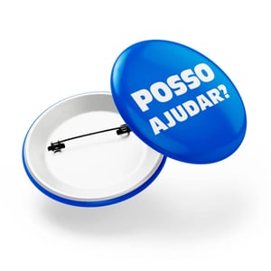 Bottons e Pins Personalizados com Alfinete - Modelo Americano Redondo