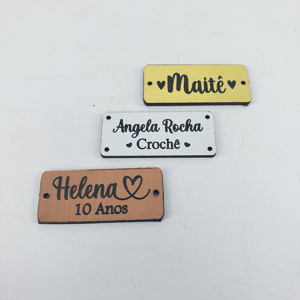 Plaquinha Etiqueta Plástico ABS - Personalizada