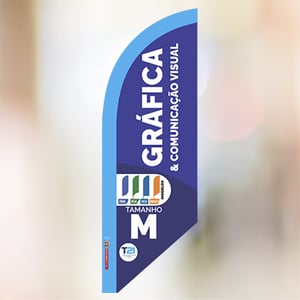 Tecido Wind banner M Tecido Oxford 134 x 203 cm frente e verso  Costurado Apenas o tecido