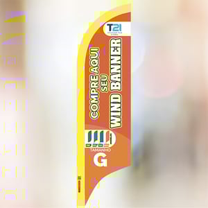 Tecido Wind banner G Tecido Oxford  frente e verso  Costurado Apenas o tecido