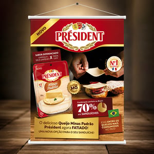 Banner 50x70 Lona 440g 50x70 4x0  Madeira e cordinha 