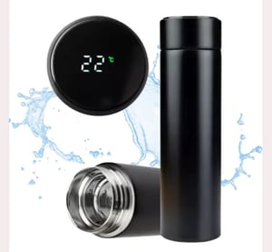 Garrafa Térmica 500ml Personalizada Aço Inoxidável 500ml  Gravação à Laser Colorido brilhante Inclui tampa emborrachada