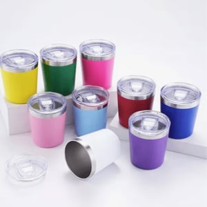 Copo Térmico Mini 50Ml com Gravação à Laser Aço Inoxidável 50ml  Gravação à Laser Colorido Inclui tampa Transparente com vedação