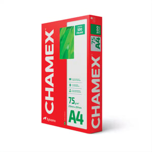 CHAMEX A4 Sulfite 75 grs / 500 folhas A4 29,7 x 21,0 cm    