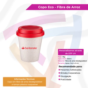 Copo Eco - Fibra de Arroz