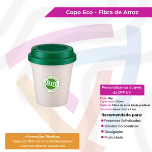 Copo Eco - Fibra de Arroz