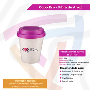 Copo Eco - Fibra de Arroz