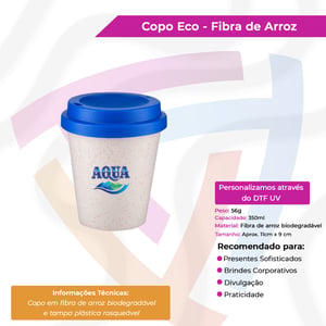 Copo Eco - Fibra de Arroz