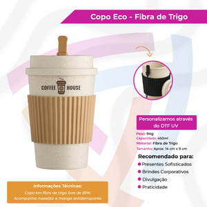 Copo Eco - Fibra de Trigo
