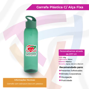 Garrafa Plástica com Alça Fixa