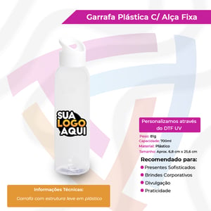 Garrafa Plástica com Alça Fixa