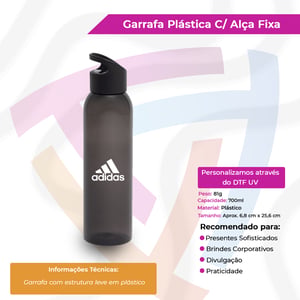 Garrafa Plástica com Alça Fixa