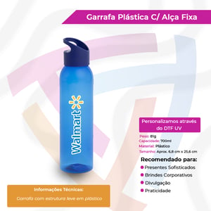 Garrafa Plástica com Alça Fixa