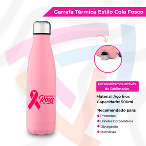 Garrafa Térmica Estilo Cola Fosco
