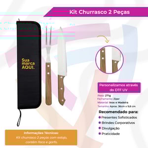 Kit Churrasco 2 Peças