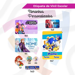 Etiqueta de Vinil Escolar
