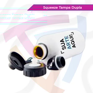 Squeeze Tampa Dupla Personalizada