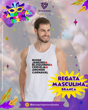 Regata Masculina Poliéster