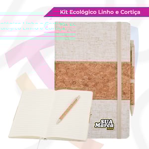 Kit Ecológico Linho e Cortiça    Elástico 