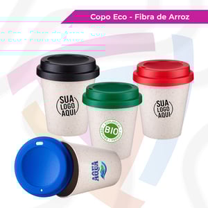 Copo Eco - Fibra de Arroz Fibra de Arroz Biodegradável     