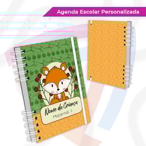 Agenda Escolar Tradicional  15x21 cm  Laminação Brilho ou Fosco Wire-o Criação de Arte