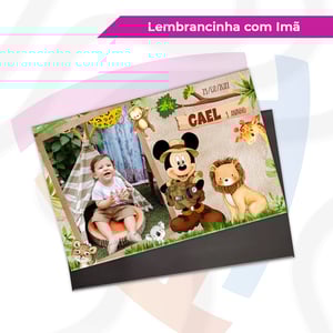 Lembrancinha com Imã Papel Fotográfico FujiFilm e imã 7x10 cm 4/0 Impressão apenas frente   