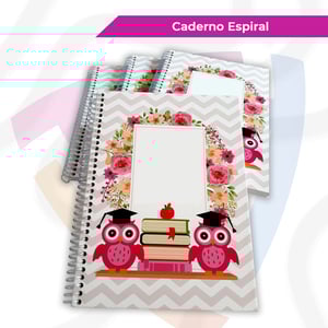 Caderno Espiral Personalizado     Espiral Criação de Arte