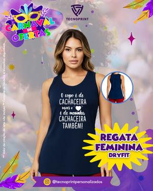 Regata Feminina Dryfit Dryfit     Consulte as cores e tamanhos disponíveis