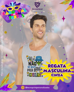 Regata Masculina Poliéster Poliéster     Consulte as cores e tamanhos disponíveis