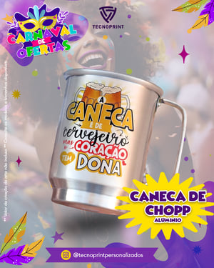 Caneca de Chopp em Alumínio Alumínio     Consulte as cores e tamanhos disponíveis