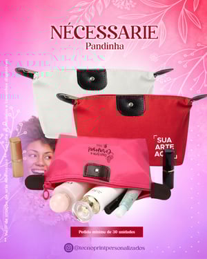 Nécessarie Pandinha Nylon e Oxford 14cm x 21,5cm    