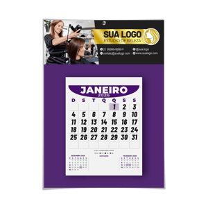 Calendário de Parede com Folhas Destacáveis 2026