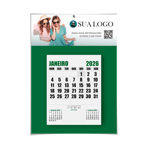 Calendário de Parede com Folhas Destacáveis 2026
