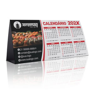 Calendário de Mesa 2026 Personalizado.
