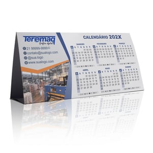 Calendário de Mesa 2026 Personalizado.