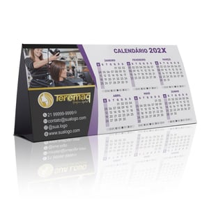 Calendário de Mesa 2026 Personalizado.