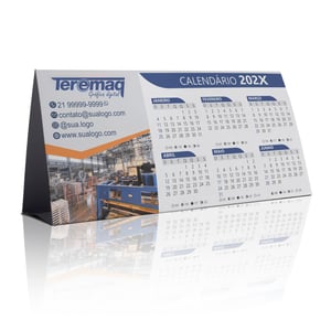 Calendário de Mesa 2026 Personalizado.