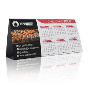 Calendário de Mesa 2026 Personalizado.